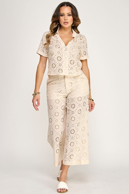 Set pantalón eyelets