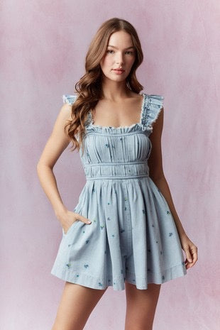 Romper blue romance